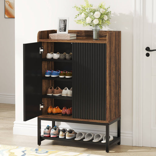 Tribesigns Shoe Cabinet, 5-Tier Shoe Rack Organizer with Doors for Entryway Tribesigns