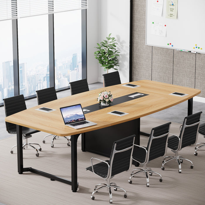Tribesigns 8FT Conference Table, 94.5L x 47.2W inch Large Meeting Table Tribesigns