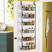1Easylife 6-Tier Over the Door Pantry Organizer, Hanging Storage Baskets Tribesigns