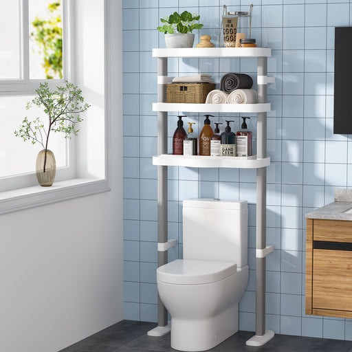 Tribesigns Over The Toilet Storage Shelf, 3 Tier Bathroom Space Saver Organizer Tribesigns