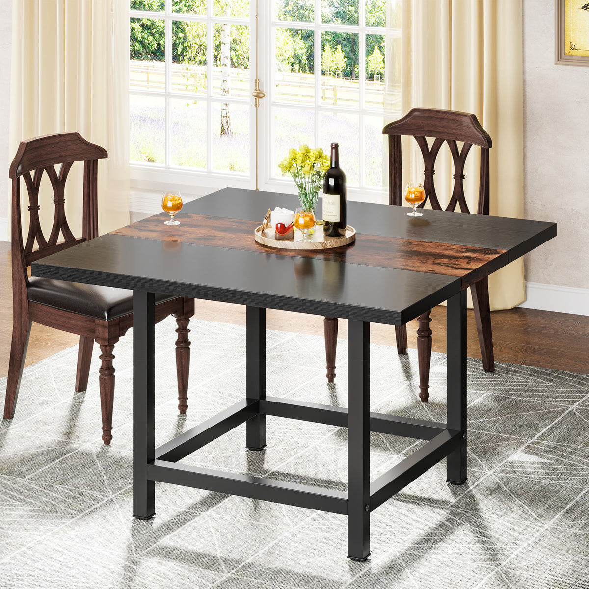Tribesigns Dining Table, Farmhouse 39"x 39"x 29" Kitchen Table for 4