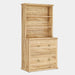2-Drawer File Cabinet, Wood Vertical Filing Cabinet with 3-Tier Storage Shelves Tribesigns