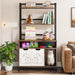 Cat Litter Box Enclosure, Hidden Litter Box Furniture With Shelves& Doors Tribesigns