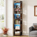 Tribesigns Bookcase, 7-Tier LED Bookshelf 78" Narrow Storage Rack Tribesigns