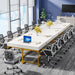 Tribesigns Tribesigns Executive Desk, 63” Rectangular Office Conference Table with Drawers