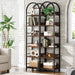 Tribesigns Bookshelf, 6-Tier Open Bookcase 78.7" Arched Display Shelf Tribesigns