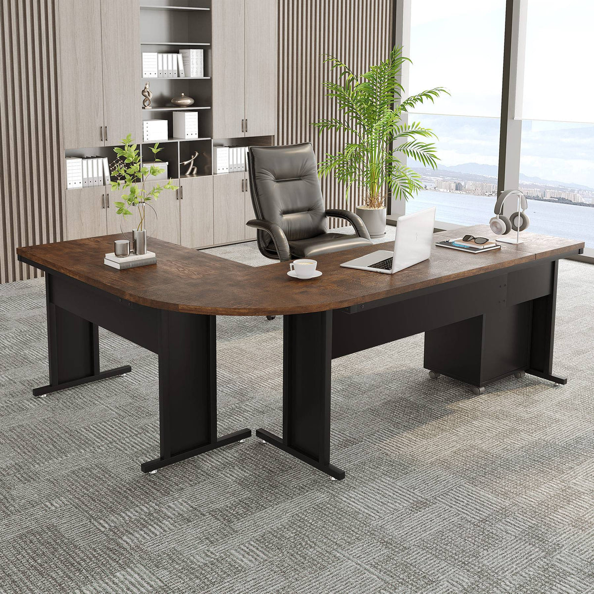 Tribesigns L-Shaped Desk, 83