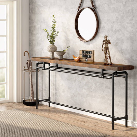 Console Table, 70.9" Narrow Long Entryway Sofa Table Tribesigns