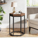 End Table, Industrial Side Table Nightstand for Home Office Tribesigns