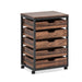 5/7 Drawer Chest, Wood Storage Dresser Cabinet with Wheels Tribesigns