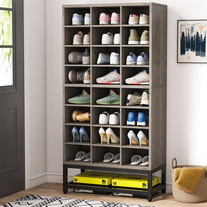 Tribesigns Shoe Cabinet, 8-Tier Shoe Storage Rack with 24 Cubbies Tribesigns