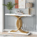 Console Table, 40" Faux Marble Entryway Hallway Sofa Table Tribesigns