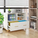 File Cabinet, Lateral Printer Stand with Drawer & Open Storage Spaces Tribesigns