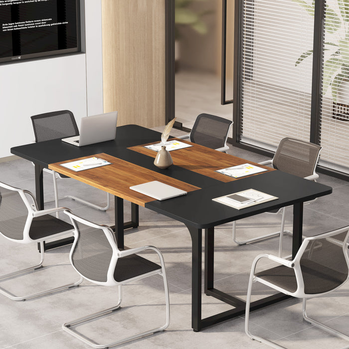 Tribesigns Conference Table, 6FT Rectangle Meeting Table for 8 People Tribesigns