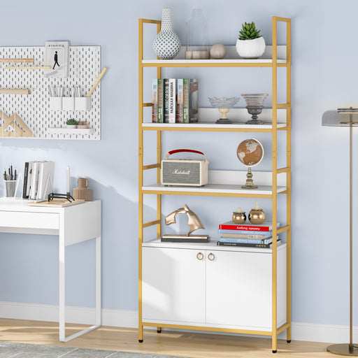 Tribesigns Bookshelf, Modern Etagere Bookcase with 4-Tier Shelves Tribesigns