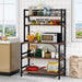 Kitchen Baker's Rack, 5-Tier Microwave Oven Stand with Hutch Tribesigns