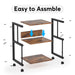 Rolling Printer Stand Printer Table with 3 Storage Shelves Tribesigns