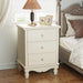 3-Drawer Nightstand, All-Wood Bedside Table Farmhouse End Table Tribesigns