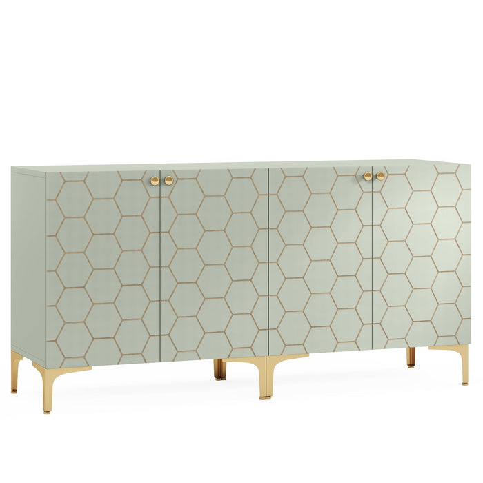 31.5" Sideboard Buffet Set of 2, Modern Storage Cabinet with Doors Tribesigns