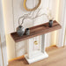 39.4" Console Table, Modern Sofa Entryway Table with Gold Decor Tribesigns