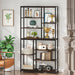 Tribesigns Bookshelf, 79 inches Tall Etagere, 8-Tier Staggered Bookcase Tribesigns