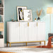 Sideboard Buffet, 59" Luxury Buffet Storage Cabinet with 4 Doors Tribesigns
