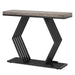 42" Console Table, Narrow Sofa Foyer Table with Metal Base Tribesigns