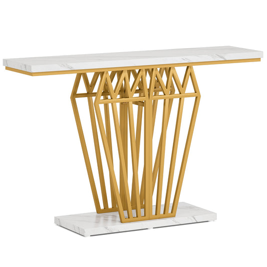 47.24" Console Table, Modern Entryway Foyer Table with LED Lights Tribesigns