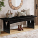 47.24" Entryway Bench, Wood Dining Bench End of Bed Bench Tribesigns