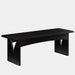 47.24" Entryway Bench, Wood Dining Bench End of Bed Bench Tribesigns