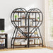 Tribesigns Bookshelf, 70.9" Heart Shaped Etagere Bookcase with 14 Open Shelves Tribesigns