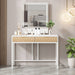 Makeup Vanity, Dressing Table with Lights and Drawers Tribesigns