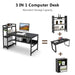 Tribesigns Computer Desk, 60 inch Study Desk with Reversible Storage Shelves Tribesigns