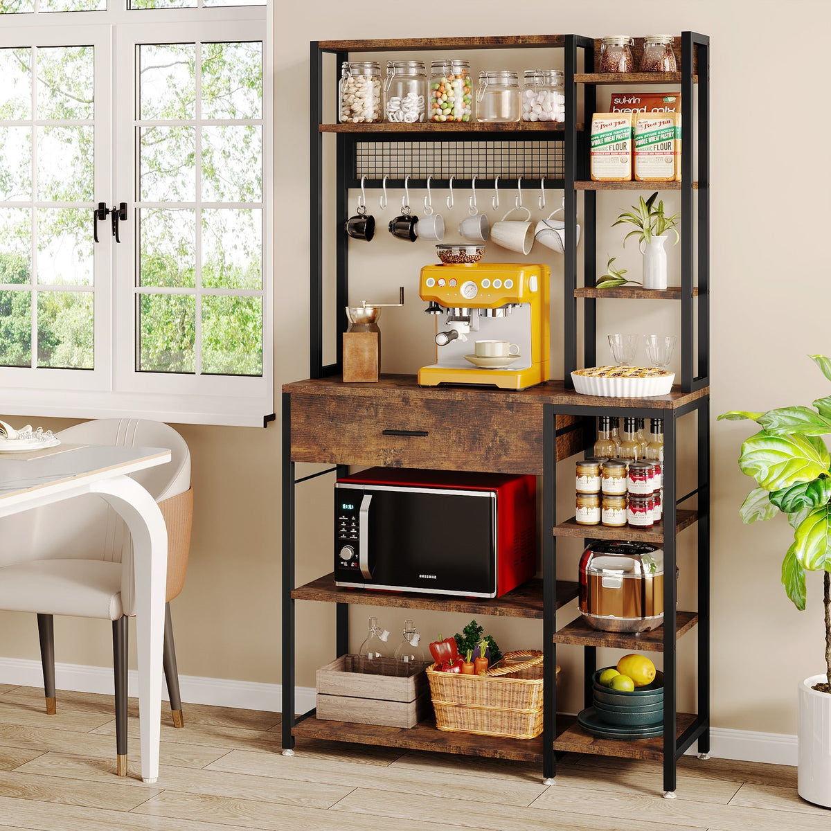 Tribesigns Kitchen Baker's Rack, 10-Tier Kitchen Utility Storage Shelf