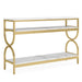 Console Table, 55" Sofa Table with 3-Tier Storage Shelves Tribesigns
