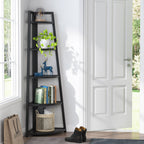 Tribesigns Corner Shelf, 5 Tier Corner Storage Rack Ladder Bookcase Tribesigns