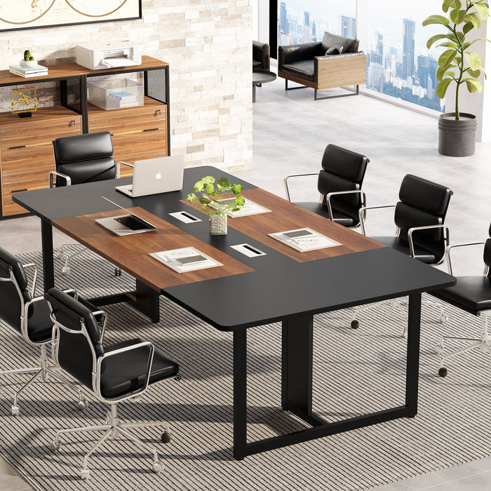 Tribesigns 8FT Rectangle Conference Table, 10 People Meeting Table