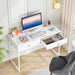 Tribesigns 47" Computer Desk, Modern Writing Desk with 2 Drawers Tribesigns