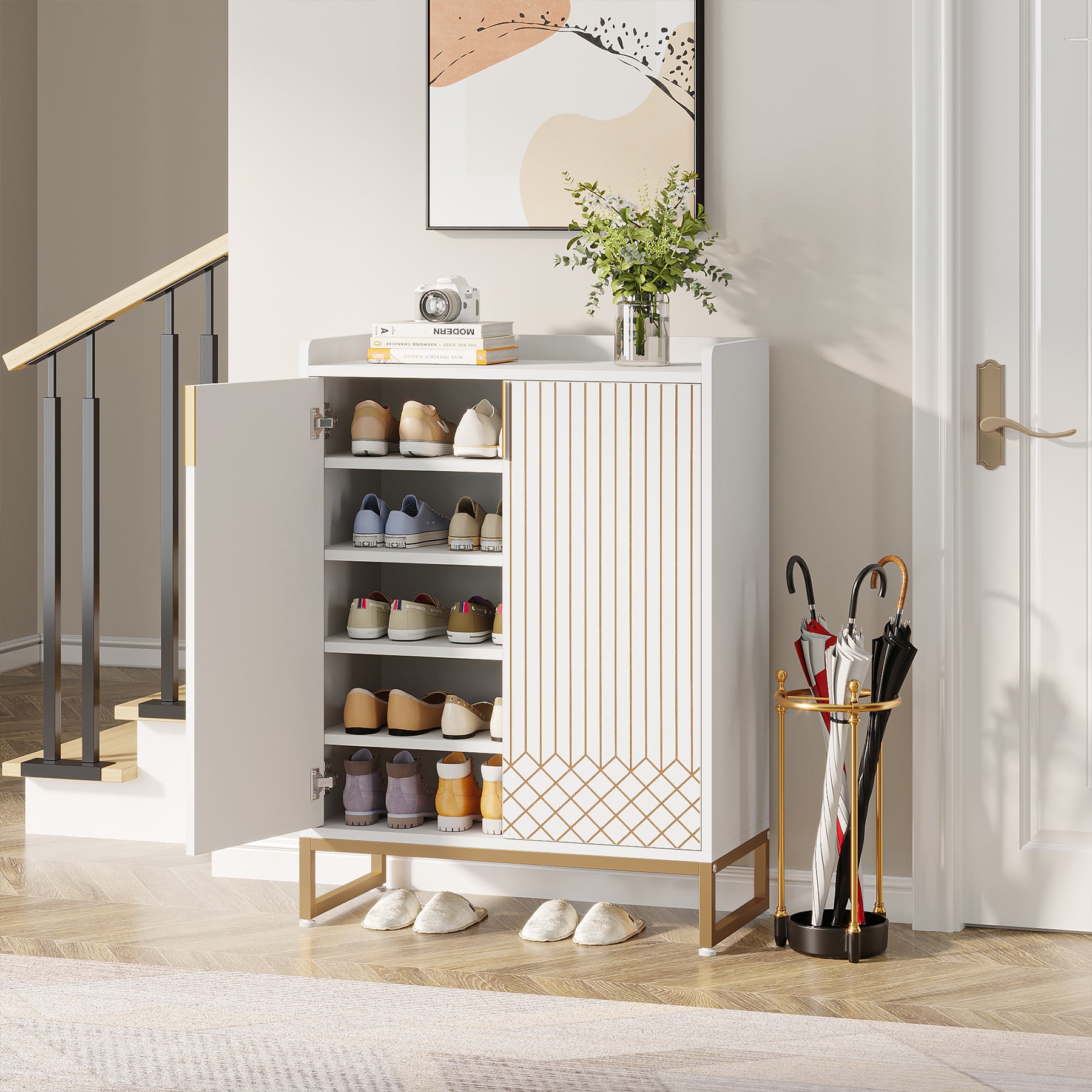 Tribesigns Shoe Cabinet - Thumbnail 2