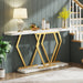 Console Table, Modern 70.9" Sofa Table with Faux Marble Tabletop Tribesigns