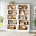 5-Tier Bookcase, 71" Wood Etagere Bookshelf with Storage Shelves Tribesigns