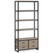 5-Tier Bookshelf, 70.9" Etagere Bookcase with 4 Drawers Tribesigns