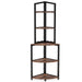 5-Tier Corner Shelf, 60" Corner Bookshelf Ladder Shelf Plant Stand Tribesigns