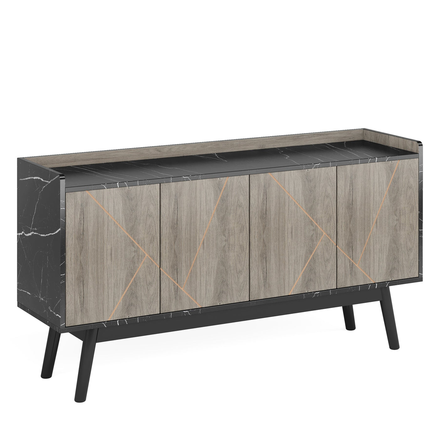 Tribesigns Sideboard Buffet, 55" Kitchen Buffet Cabinet With Doors