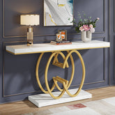 55" Narrow Console Table, Modern Sofa Accent Table for Hallway Tribesigns 3