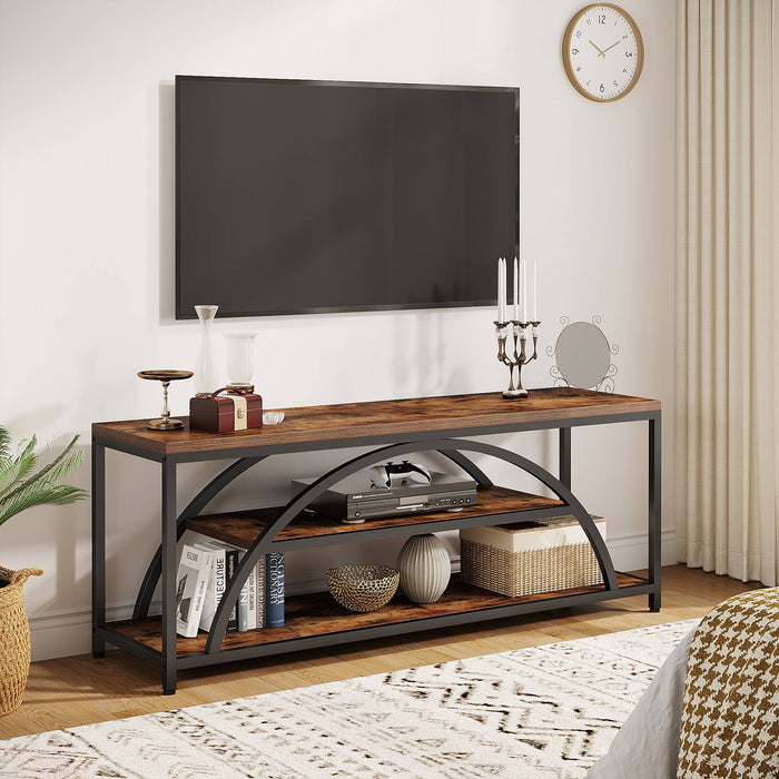 3-Tier TV Stand, 59" TV Console Table for TVs Up to 65" Tribesigns