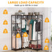 Freestanding Closet Organizer, L Shaped Garment Clothing Rack Tribesigns