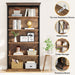 6-Tier Bookshelf, 70.87" Etagere Bookcase for Home Office Tribesigns
