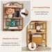 6-Tier Corner Shelf, 68" Tall Corner Bookshelf for Home Office Tribesigns