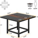 Dining Table, Rustic Square 39"x 39"x 29" Kitchen Table for 4 Tribesigns